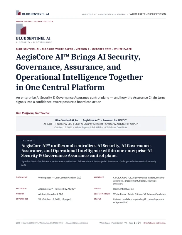 Cover of AegisCore AI™ — The Crown Jewel White Paper